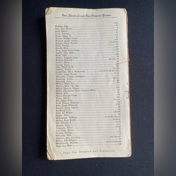 101 Famous Poems with Prose Supplement Antique Poetry Book Soft CoverPromotional - Picture 4 of 8